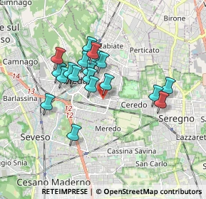 Mappa Via Caduti Medesi, 20821 Meda MB, Italia (1.462)