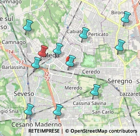 Mappa Via Caduti Medesi, 20821 Meda MB, Italia (2.23273)