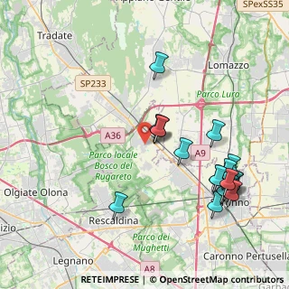 Mappa Vicolo Piave, 21040 Cislago VA, Italia (4.4915)