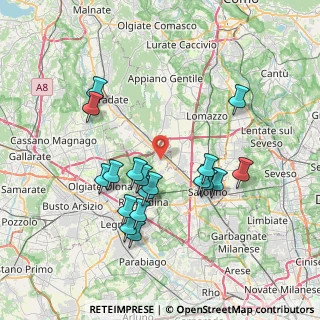 Mappa Vicolo Piave, 21040 Cislago VA, Italia (7.16)