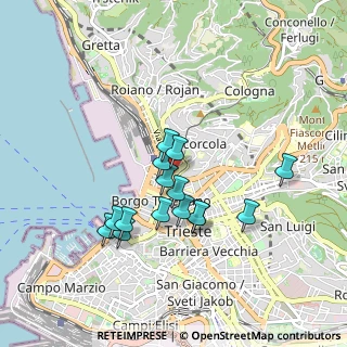 Mappa Via Udine, 34133 Trieste TS, Italia (0.75133)