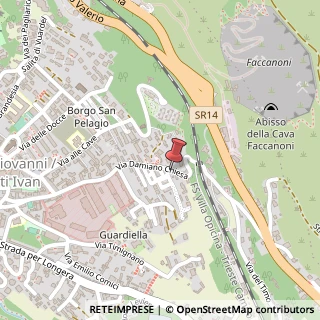 Mappa Via chiesa damiano 26, 34128 Trieste, Trieste (Friuli-Venezia Giulia)