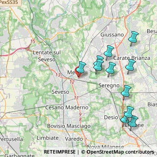Mappa Via Piave, 20821 Meda MB, Italia (4.59727)