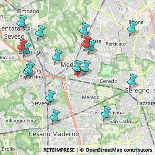 Mappa Viale Lombardia, 20821 Meda MB, Italia (2.41176)