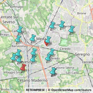 Mappa Via Piave, 20821 Meda MB, Italia (2.23176)