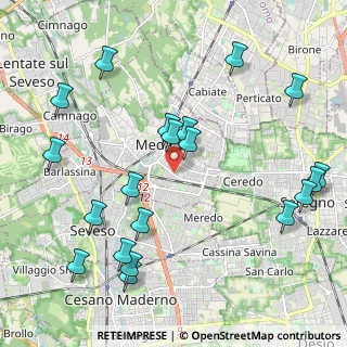 Mappa Via Piave, 20821 Meda MB, Italia (2.4605)
