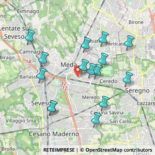 Mappa Via Piave, 20821 Meda MB, Italia (2.02733)