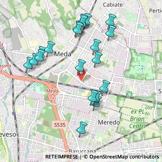 Mappa Via Piave, 20821 Meda MB, Italia (1.0645)