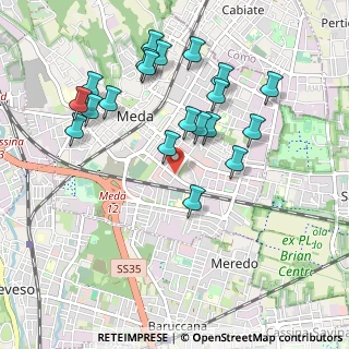 Mappa Viale Lombardia, 20821 Meda MB, Italia (0.9855)