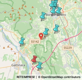 Mappa Via delle Betulle, 28060 Cureggio NO, Italia (4.61)