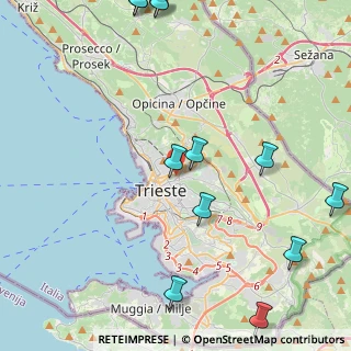 Mappa Via Luigi Galvani, 34133 Trieste TS, Italia (5.8125)