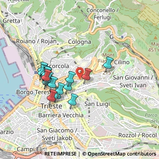 Mappa Via Luigi Galvani, 34133 Trieste TS, Italia (0.8585)
