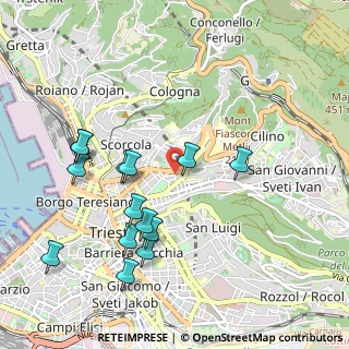Mappa Via Luigi Galvani, 34133 Trieste TS, Italia (1.04429)