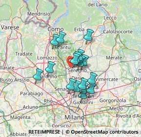 Mappa Via Consorziale dei Boschi, 20821 Meda MB, Italia (9.86941)