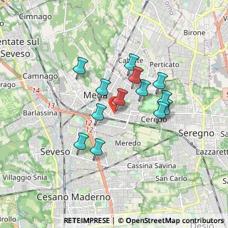 Mappa Via Consorziale dei Boschi, 20821 Meda MB, Italia (1.40385)