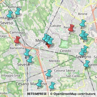 Mappa Via Consorziale dei Boschi, 20821 Meda MB, Italia (2.4585)