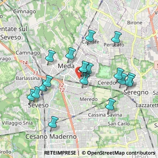 Mappa Via Consorziale dei Boschi, 20821 Meda MB, Italia (1.87333)