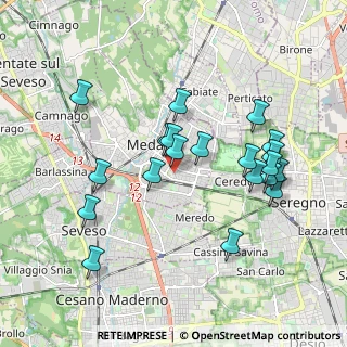 Mappa Via Consorziale dei Boschi, 20821 Meda MB, Italia (1.8505)