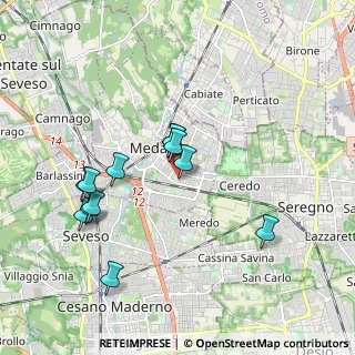Mappa Via Consorziale dei Boschi, 20821 Meda MB, Italia (1.79083)
