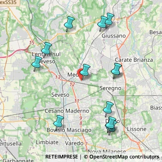 Mappa Via Consorziale dei Boschi, 20821 Meda MB, Italia (4.84154)