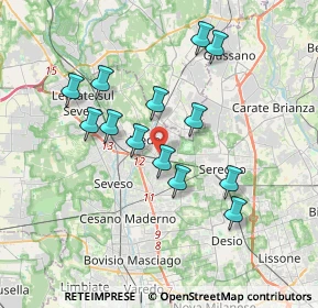 Mappa Via Consorziale dei Boschi, 20821 Meda MB, Italia (3.26769)