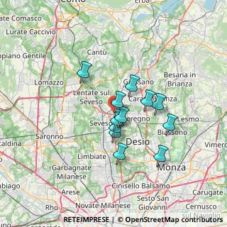 Mappa Viale Piave, 20821 Meda MB, Italia (5.13083)
