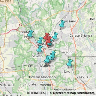 Mappa Viale Piave, 20821 Meda MB, Italia (2.37692)