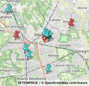 Mappa Viale Piave, 20821 Meda MB, Italia (1.60364)