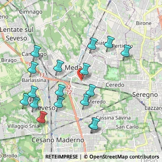 Mappa Viale Piave, 20821 Meda MB, Italia (2.20941)