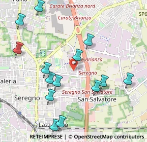 Mappa Via Lisbona, 20831 Seregno MB, Italia (1.14286)