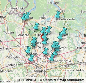 Mappa Via Lisbona, 20831 Seregno MB, Italia (11.6105)