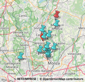 Mappa Via Lisbona, 20831 Seregno MB, Italia (5.31583)