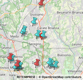 Mappa Via Lisbona, 20831 Seregno MB, Italia (5.35941)