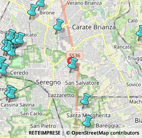 Mappa Via Lisbona, 20831 Seregno MB, Italia (3.3185)