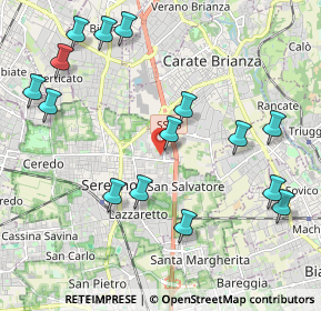 Mappa Via Lisbona, 20831 Seregno MB, Italia (2.358)