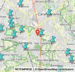 Mappa Via Lisbona, 20831 Seregno MB, Italia (3.03188)