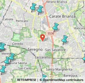 Mappa 20841 Seregno MB, Italia (3.34)