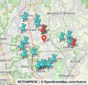 Mappa 20847 Albiate MB, Italia (3.9715)