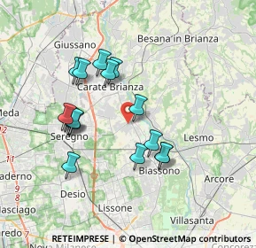 Mappa 20847 Albiate MB, Italia (3.28688)