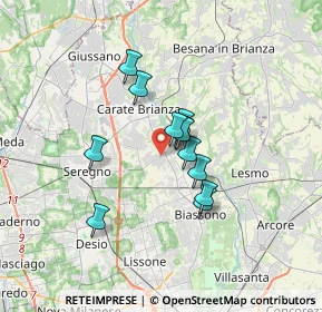 Mappa 20847 Albiate MB, Italia (2.3975)