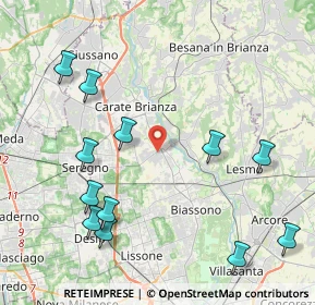Mappa 20847 Albiate MB, Italia (4.91583)