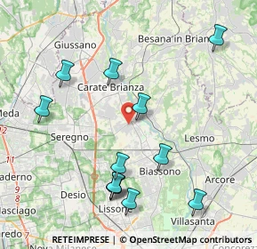 Mappa 20847 Albiate MB, Italia (4.42667)