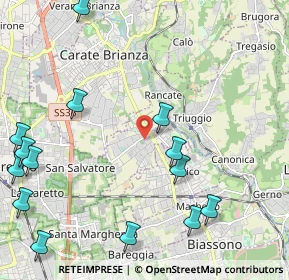 Mappa 20847 Albiate MB, Italia (2.82357)