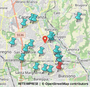 Mappa 20847 Albiate MB, Italia (2.03944)