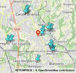 Mappa 20847 Albiate MB, Italia (1.97462)