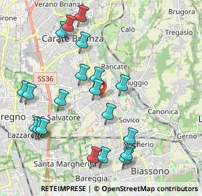 Mappa 20847 Albiate MB, Italia (2.167)