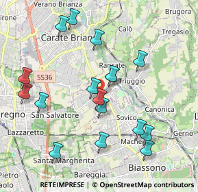 Mappa 20847 Albiate MB, Italia (1.99412)