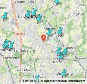 Mappa 20847 Albiate MB, Italia (2.64933)