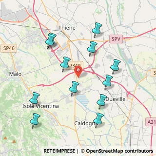Mappa Via Zanella Giacomo, 36030 Villaverla VI, Italia (4.24917)