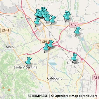 Mappa Via Zanella Giacomo, 36030 Villaverla VI, Italia (4.814)